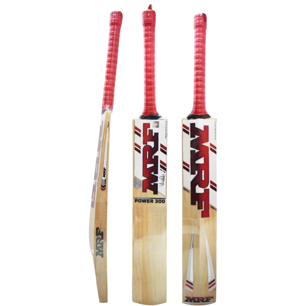 MRF Power 300 English Willow Cricket Bat – Short Handle, Professional Grade for Powerful Stroke Play - Best Price online Prokicksports.com