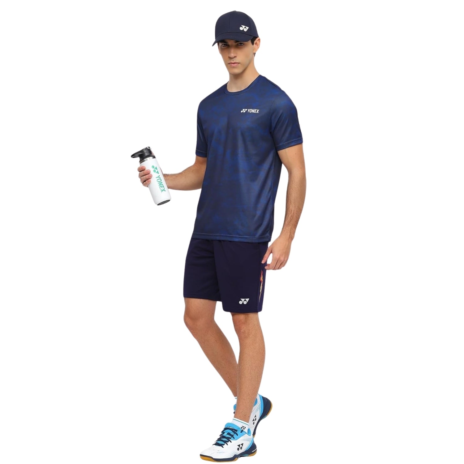 Yonex 2963 Men’s Round Neck T‑Shirt – TruDry Quick‑Dry Polyester, Lightweight & Breathable Essentia 3 Badminton/Tennis Tee - Best Price online Prokicksports.com