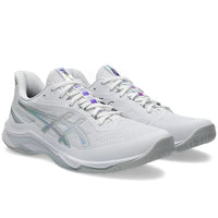 ASICS NETBURNER BALLISTIC FF 4 Unisex Badminton Shoes | Lightweight Stability with FLYTEFOAM Cushioning | White/Pure Silver - Best Price online Prokicksports.com
