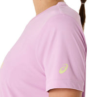 ASICS Women Court Tennis Graphic Tee | Lightweight Breathable Polyester T-Shirt with Moisture-Wicking Comfort & Tennis-Inspired Graphic Design - Best Price online Prokicksports.com