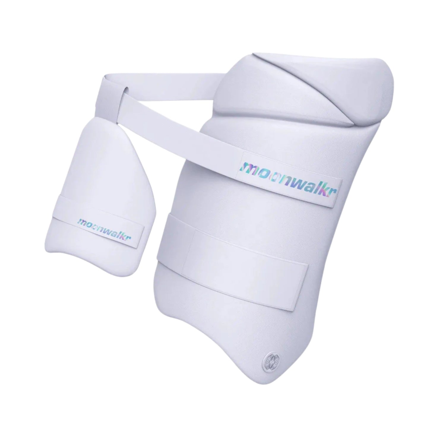 Moonwalkr Thigh Guard 2.0 – Right Hand, XL | Lightweight, Flexible & High-Impact Cricket Protection | Blue Design - Best Price online Prokicksports.com