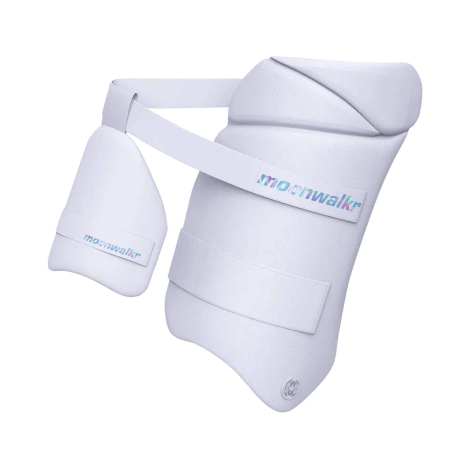 Moonwalkr Thigh Guard 2.0 – Right Hand, XL | Lightweight, Flexible & High-Impact Cricket Protection | Blue Design - Best Price online Prokicksports.com