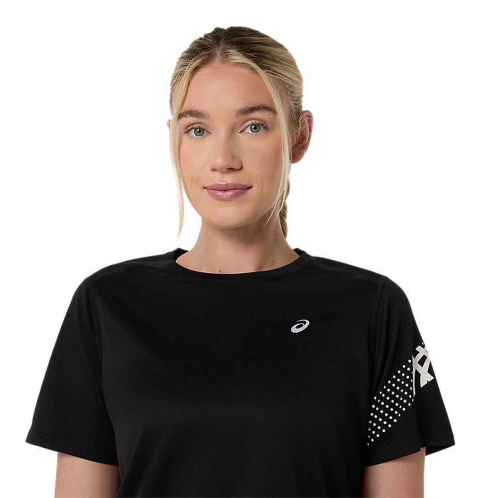 ASICS ICON SS TOP for Women | Lightweight Quick-Dry Polyester T-Shirt with Breathable Fabric & Reflective Details for Running and Training - Best Price online Prokicksports.com