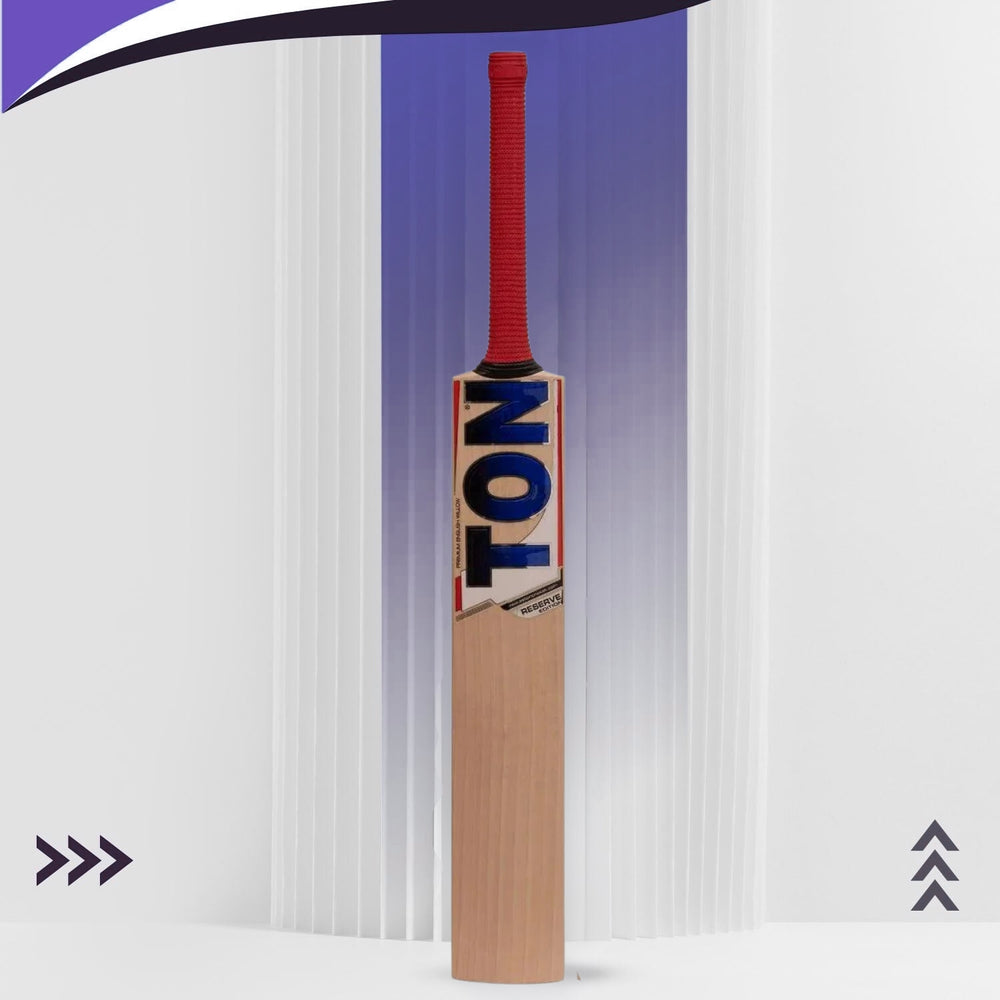 SS Ton Reserve Edition English Willow Cricket Bat  | Premium Grade Willow | Lightweight, Durable & Powerful | Perfect Balance for Young Players | Cricket Equipment