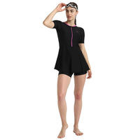 Speedo Women’s Endurance10 Closedback Sleeved Swimdress With Boyleg – Chlorine‑Resistant UPF 40+ Modest Swimwear - Best Price online Prokicksports.com