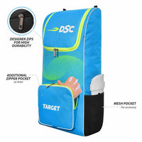 DSC Target Cricket Kit Bag – Spacious Cricket Gear Bag with Durable Fabric, Multiple Compartments & Professional Design - Best Price online Prokicksports.com