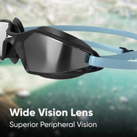 Speedo Hydropulse Swimming Goggles – Adult | Anti-Fog UV Protection Lenses with Wide Vision, Super Soft Seals & Adjustable Double Strap for Comfortable Swim Training - Best Price online Prokicksports.com