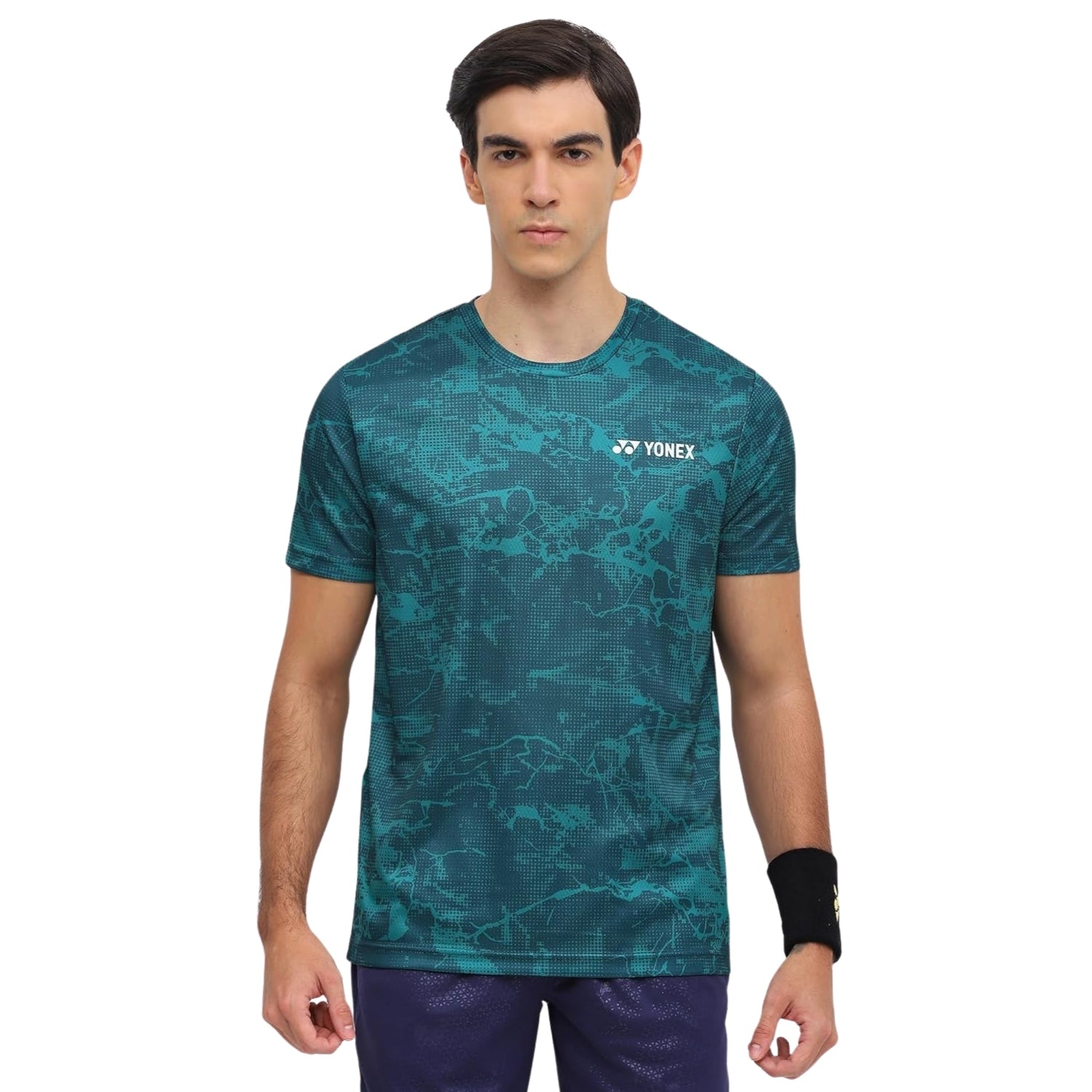 Yonex 2963 Men’s Round Neck T‑Shirt – TruDry Quick‑Dry Polyester, Lightweight & Breathable Essentia 3 Badminton/Tennis Tee - Best Price online Prokicksports.com