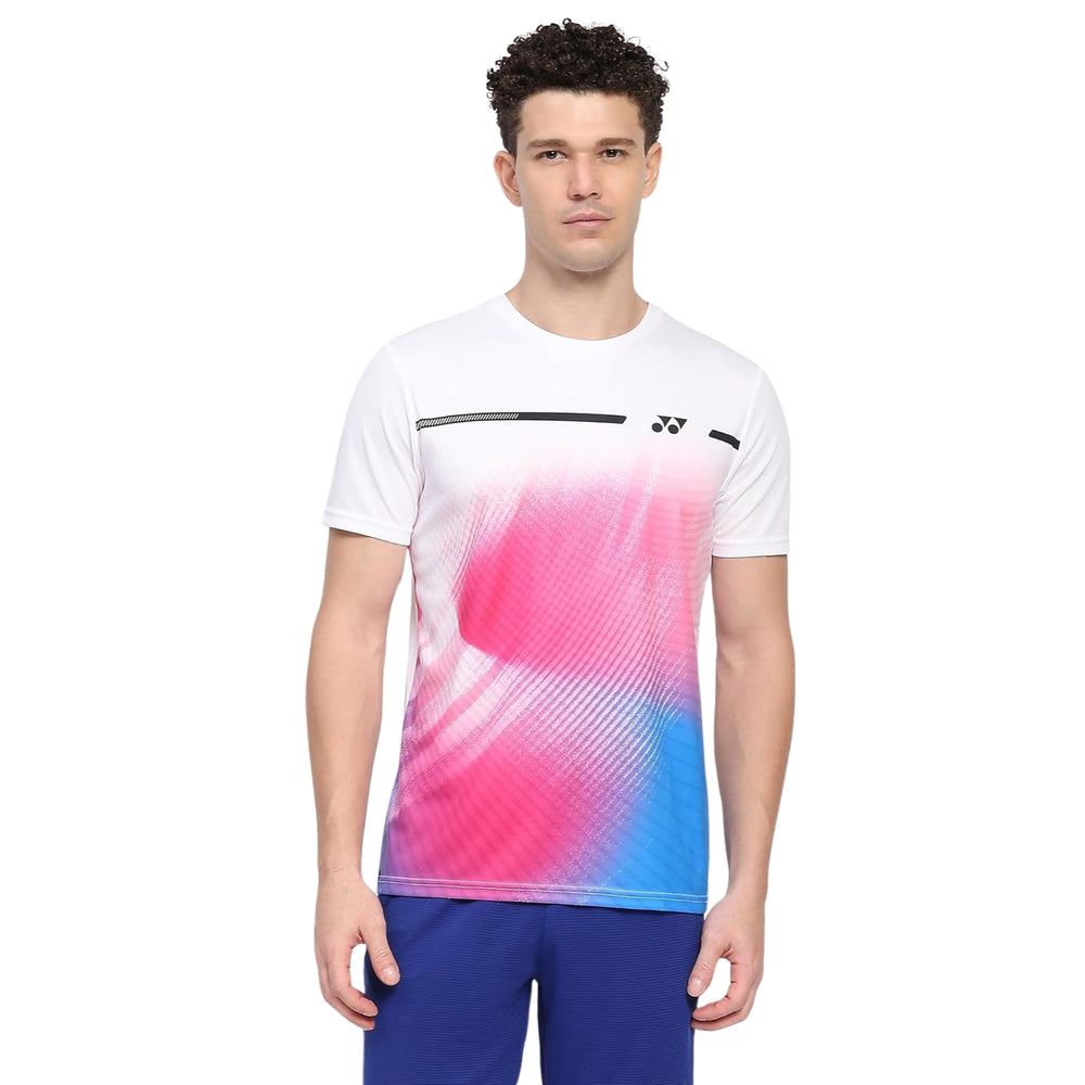 YONEX RJ H036-2874-Easy4-S Junior Round Neck T-Shirt – 100% Polyester, Lightweight Breathable Sportswear for Junior | Ideal for Badminton, Tennis & Training