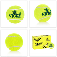 Vicky Yellow Light Multipurpose Tennis & Cricket Ball (Pack of 6)
