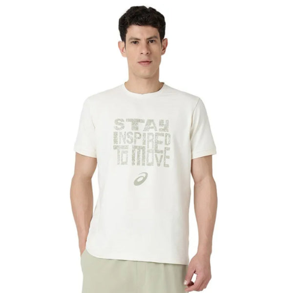 ASICS Rib Panel SS Top for Men | Round Neck Sports T-Shirt