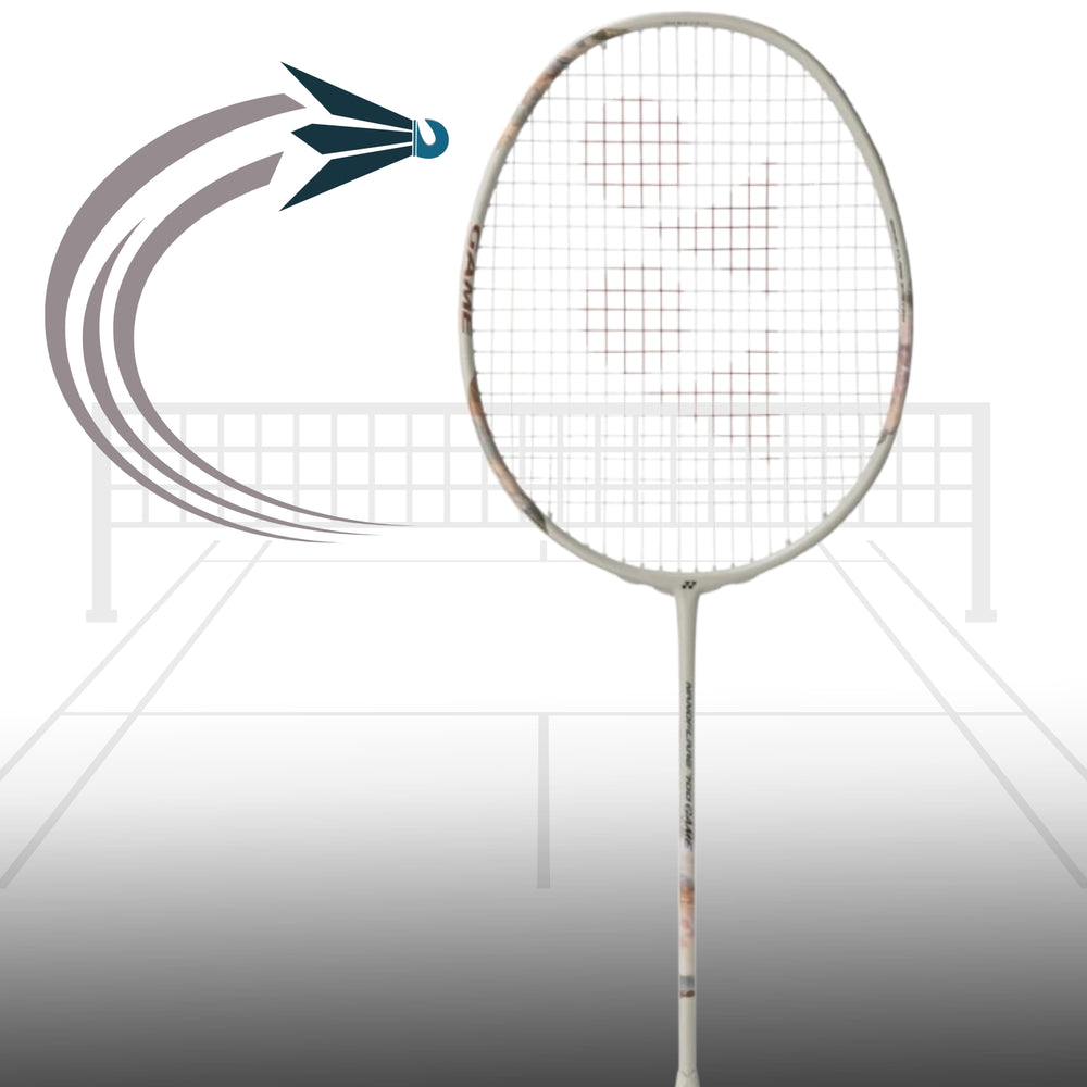 Yonex Nanoflare 700 Game Strung Badminton Racquet, Light Beige - 4U5 | Head-Light Speed Racquet with Sonic Flare System & Ultra-Fast Swing