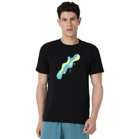 ASICS Diagonal Graphic SS Top for Men | Round Neck Sports T-Shirt - Best Price online Prokicksports.com