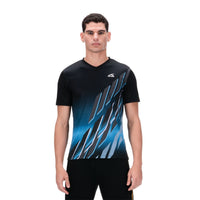 Hundred HBTS-5M268 V-Neck Badminton T-Shirt – Men Quick Dry Lightweight Sports Tee for Badminton, Gym & Training - Best Price online Prokicksports.com