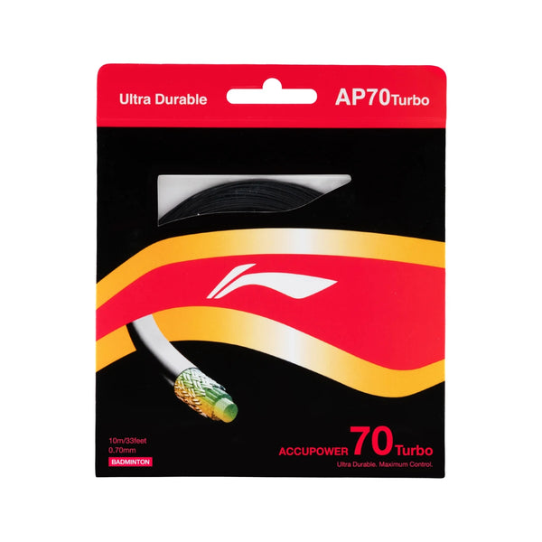 Li-Ning AP70 Turbo Badminton String (0.70mm) | Durable All-Round String with Power, Control & Long-Lasting Performance