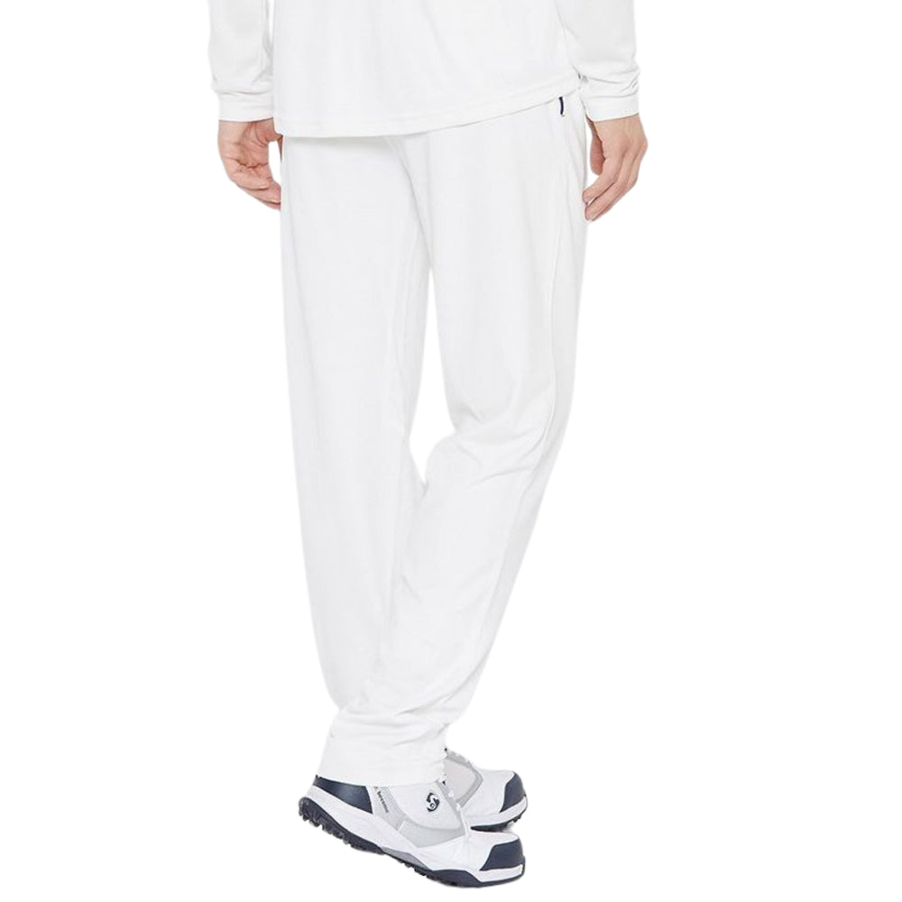SG Test Cricket Whites Pant – Comfortable, Breathable Full-Length Trouser for Match Play, Practice, and Professional Cricket with Elastic Waist and Pockets - Best Price online Prokicksports.com