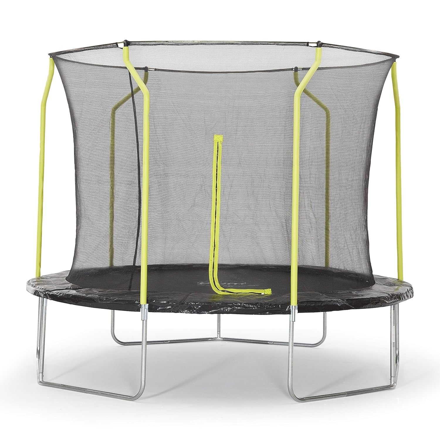 Plum Wave Springsafe Trampoline & Enclosure 10ft | Large Outdoor Kids Trampoline with Safety Net & Padded Springs | Black/Green – Model 30247 - Best Price online Prokicksports.com