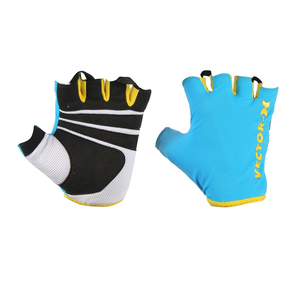 Vector X VX-450 Fitness Gloves | Anti-Slip Padded Gym Gloves with Breathable Mesh & Adjustable Wrist Support