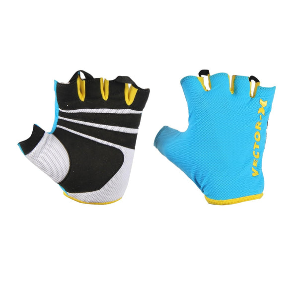 Vector X VX-450 Fitness Gloves | Anti-Slip Padded Gym Gloves with Breathable Mesh & Adjustable Wrist Support