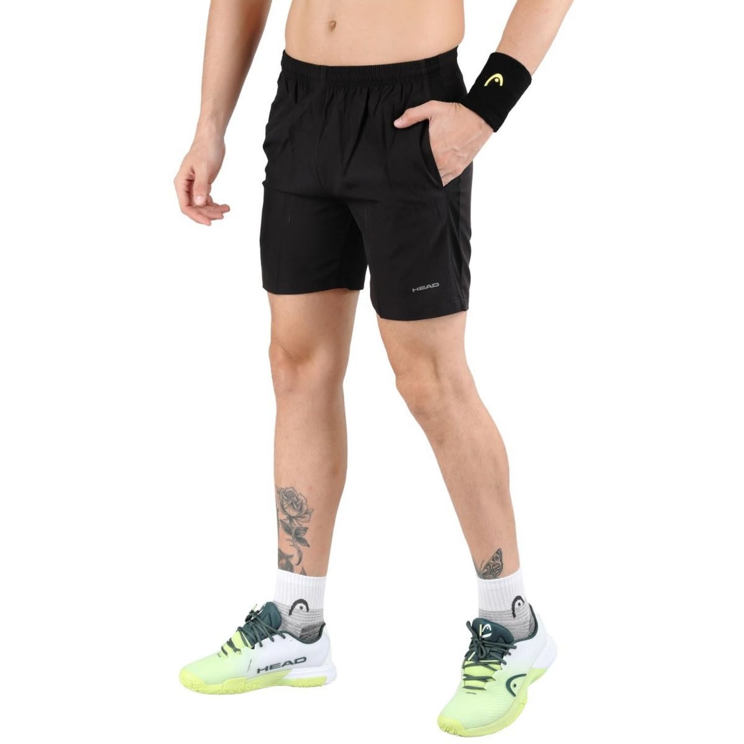 HEAD HPS Men’s Tennis Shorts – 100% Polyester Lightweight Quick Dry Sports Shorts for Tennis, Badminton, Gym & Training - Best Price online Prokicksports.com
