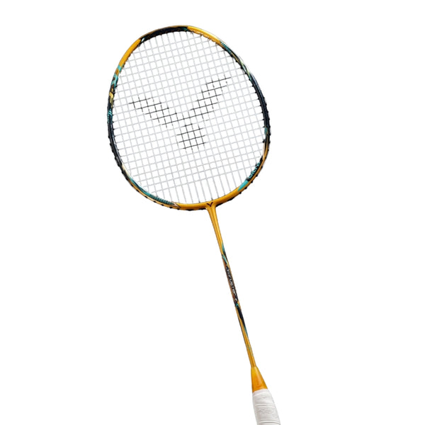 Victor FC Ultra-X Badminton Racquet Unstrung 5U G6 | Ultra Lightweight Speed Frame for Fast Control Play | Fortune Gold