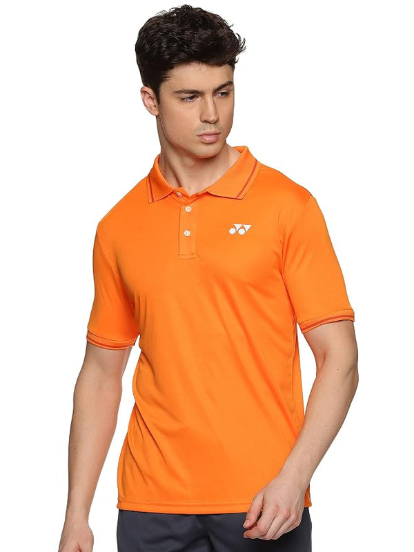 Yonex 2402 Easy22 Men’s Polo T-Shirt | Short Sleeve, Polo Collar, Solid Pattern, Standard Length, T-Back Cut, Pull-On Sports Wear for Badminton & Training