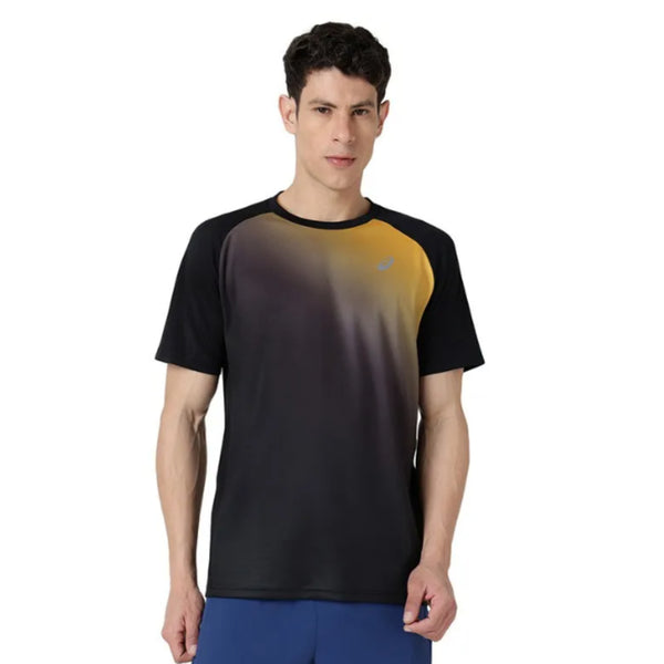 ASICS Ombre Graphic SS Top for Men | Round Neck Sports T-Shirt