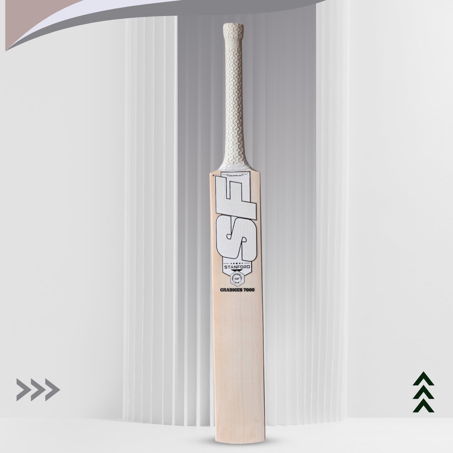 SF Gradiges 7000 English Willow Cricket Bat - SH | High-Quality Willow with Thick Edges, Mid Sweet Spot & Balanced Power - Best Price online Prokicksports.com