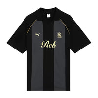 PUMA x RCB Striper Polo II Polo T-Shirt for Men | Classic Collar with Button Placket, Knitted Fabric & Official RCB Branding - Best Price online Prokicksports.com