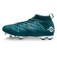 Nivia Encounter Pro 10.0 Football Shoes – Synthetic Leather Upper, TPU Stud Sole, Die-Cut EVA Insole | Lightweight Comfort, Grip & Durability for Hard Ground/Grass - Best Price online Prokicksports.com