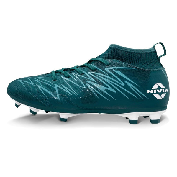 Nivia Encounter Pro 10.0 Football Shoes – Synthetic Leather Upper, TPU Stud Sole, Die-Cut EVA Insole | Lightweight Comfort, Grip & Durability for Hard Ground/Grass