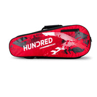 Hundred Sonic Pack Badminton Kitbag – Black/Red | Spacious & Durable Gear Bag for Badminton Players - Best Price online Prokicksports.com