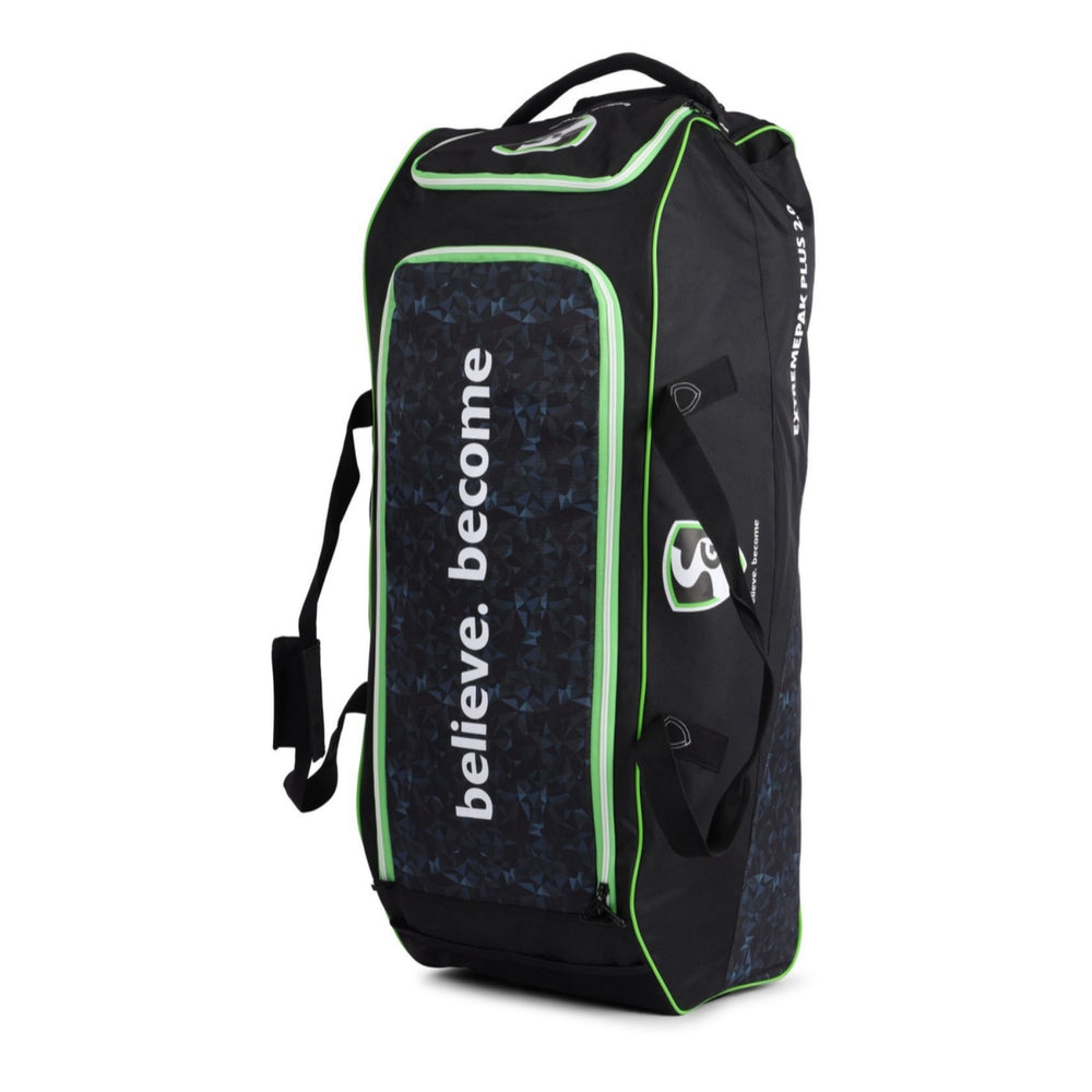 SG Extremepak Plus 2.0 Trolley Cricket Kitbag Large | Heavy Duty Rolling Cricket Gear Bag with Wheels & Pull Handle | Spacious Travel Kit Bag
