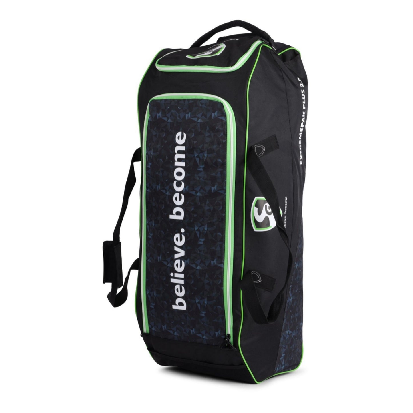 SG Extremepak Plus 2.0 Trolley Cricket Kitbag Large | Heavy Duty Rolling Cricket Gear Bag with Wheels & Pull Handle | Spacious Travel Kit Bag - Best Price online Prokicksports.com