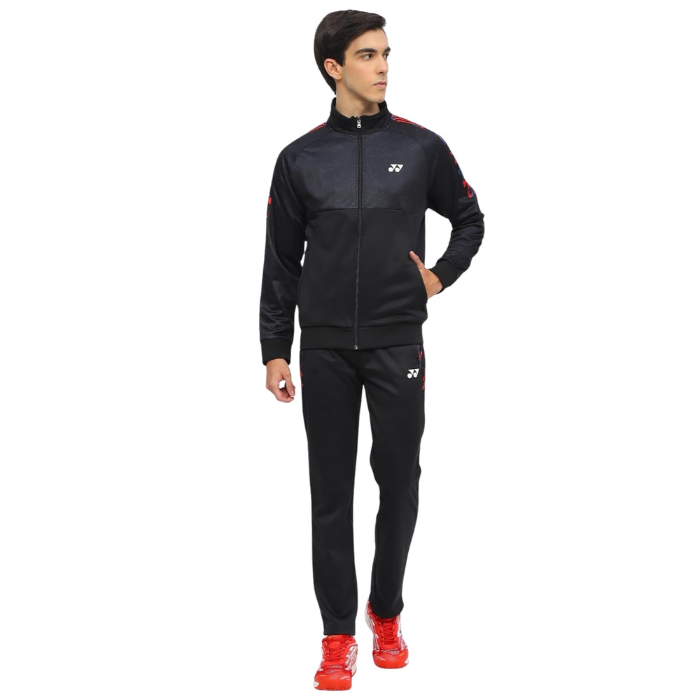 Yonex 3122 Men’s Track Suit – 100% Polyester Knit Warm‑Up Jacket & Long Pants, Lightweight Athletic Fit