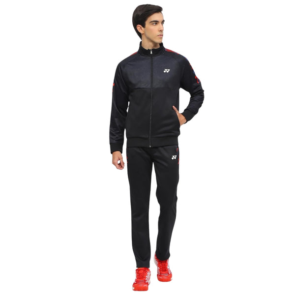 Yonex 3122 Men’s Track Suit – 100% Polyester Knit Warm‑Up Jacket & Long Pants, Lightweight Athletic Fit