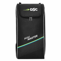 DSC Mini Master Cricket Kit Bag – Black, Compact Junior Cricket Gear Bag with Durable Fabric & Spacious Storage - Best Price online Prokicksports.com