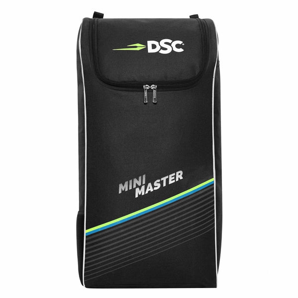 DSC Mini Master Cricket Kit Bag – Black, Compact Junior Cricket Gear Bag with Durable Fabric & Spacious Storage