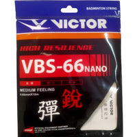 Victor VBS-66N Badminton String – 0.66mm High Resilience String with Medium Feel, Excellent Repulsion & Control for Professional Play - Best Price online Prokicksports.com