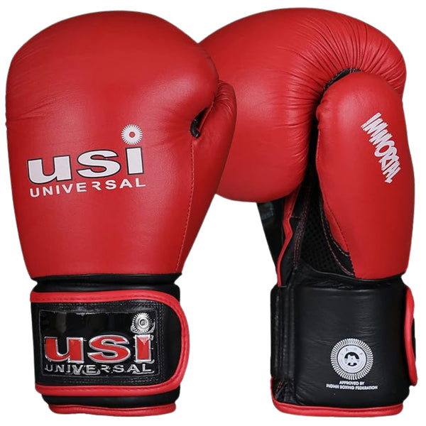 USI 609M1 Immortal Safe Spar Boxing Gloves, Red - 12oz | Premium Training Gloves