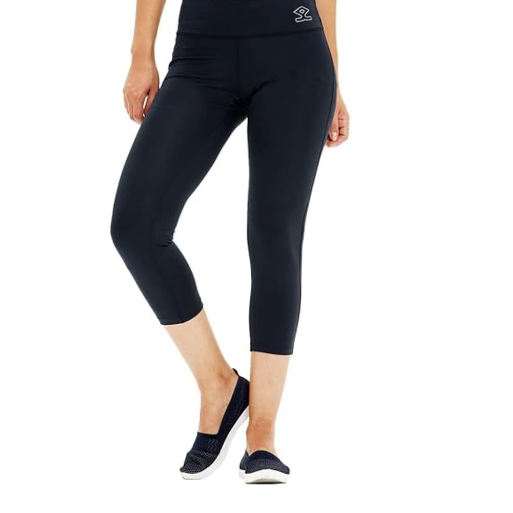 Shrey Amara Women’s Legging | Stretchable Activewear Leggings with Moisture-Wicking Fabric & Comfortable Fit - Best Price online Prokicksports.com