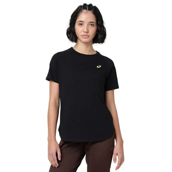 ASICS Wrap Hem SS Top for Women | Round Neck Sports T-Shirt