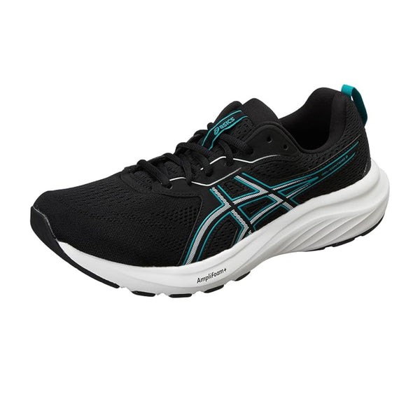 ASICS GEL-CONTEND 3 Running Shoes (M) BLACK/WAVE TEAL | Comfortable Everyday Running with GEL Cushioning | Beginner to Daily Training Runner