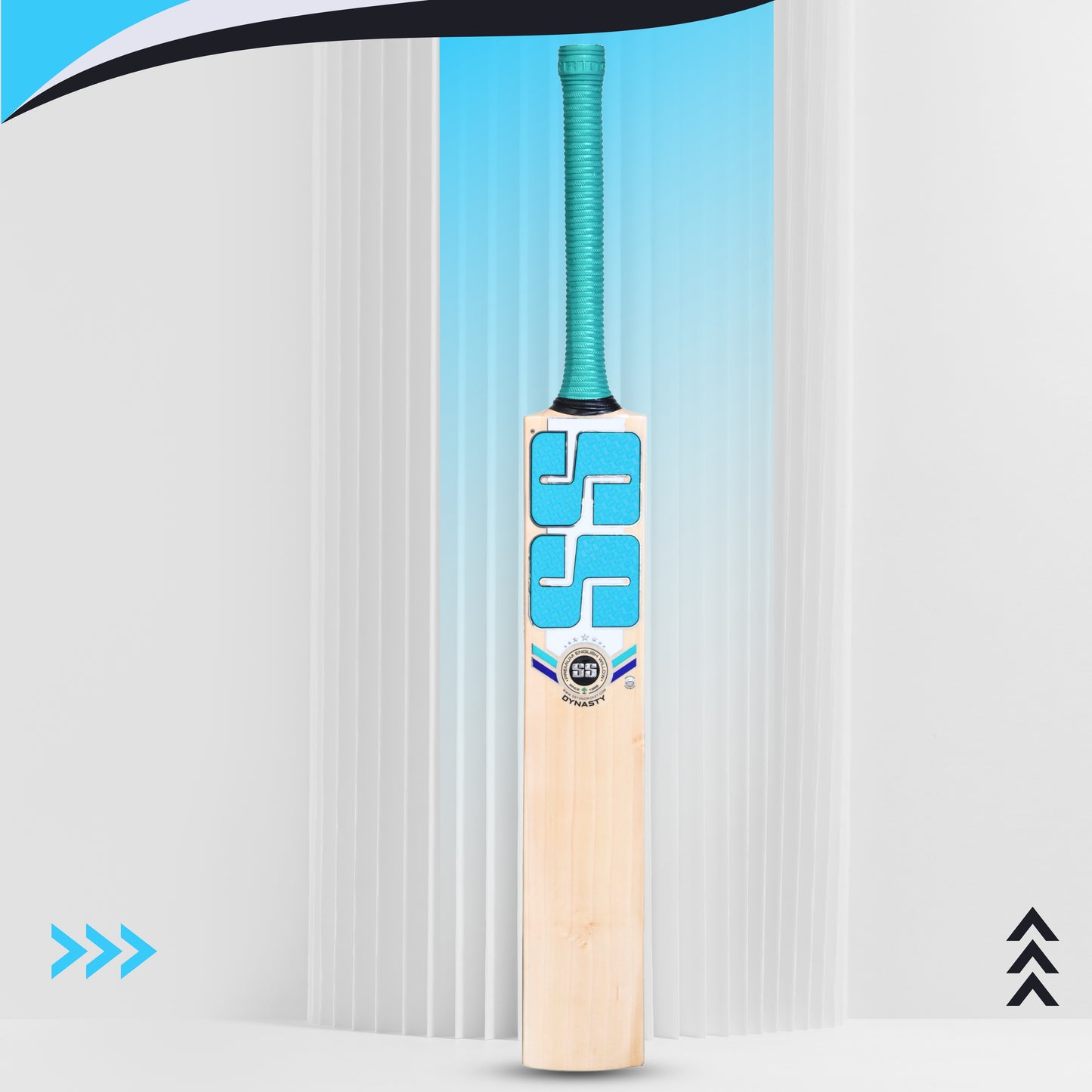 SS Dynasty Premium English Willow Cricket Bat – Short Handle | Massive TON Edges with Wide Sweet Spot & Balanced Pickup - Best Price online Prokicksports.com
