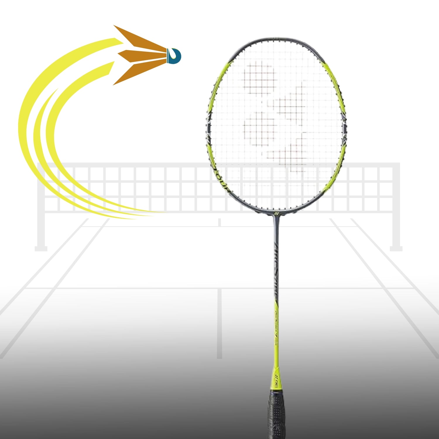 Yonex Arcsaber 7 Tour Unstrung Badminton Racquet (4U5, Grey/Yellow) – Precision & Power for Competitive Play - Best Price online Prokicksports.com
