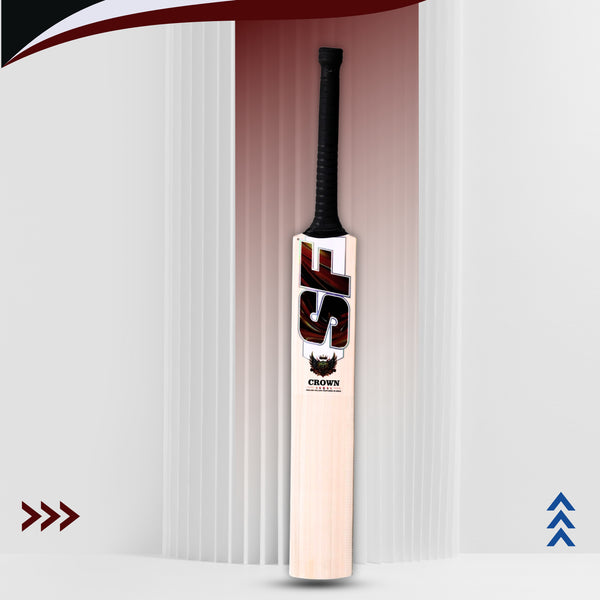 SF Crown English Willow Nurtured Cricket Bat | Premium Leather Ball Cricket Bat