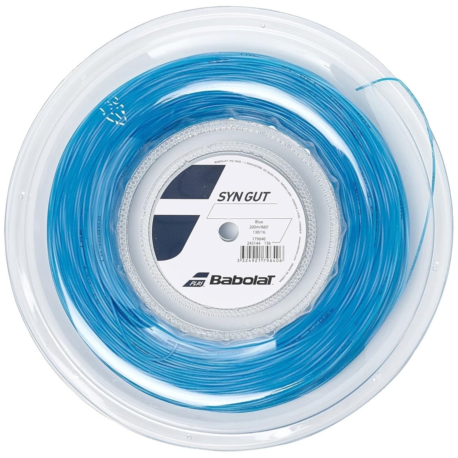 Babolat SYN GUT Tennis String Reel (200M) | Synthetic Gut String with Solid Core & Spiral Filaments for Comfort, Power & Durability - Best Price online Prokicksports.com