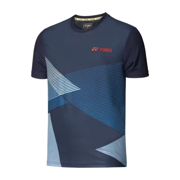 Yonex RM S092-2685-CC7-23 Men’s Round Neck T-Shirt | Lightweight Polyester Sports Tee with Breathable Fabric & Quick-Dry Comfort
