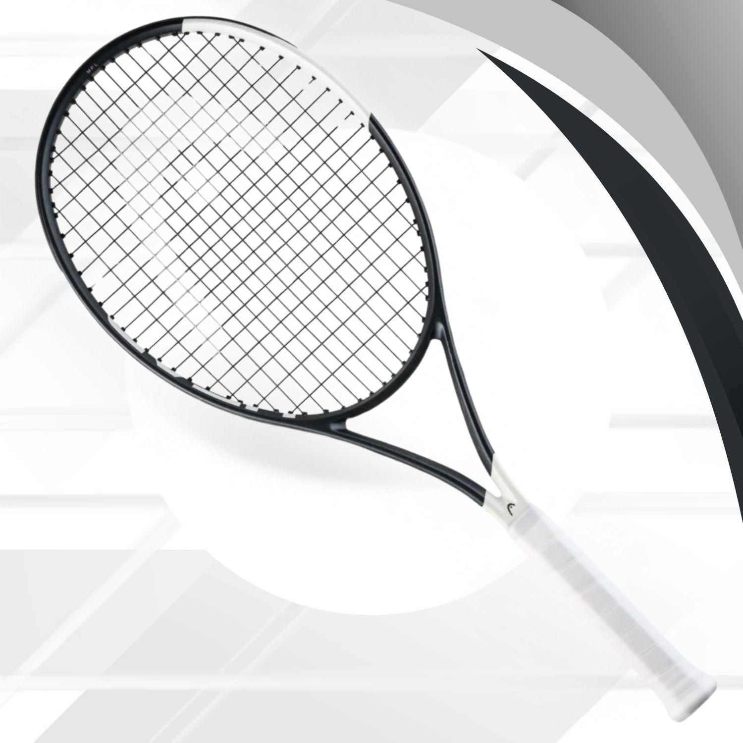 Head Speed MP L 2026 Unstrung Tennis Racquet – 285g | Lightweight Graphite Frame with Auxetic 2.0, Hy-Bor Technology & 16x19 String Pattern for Speed & Control (Black/White) - Best Price online Prokicksports.com