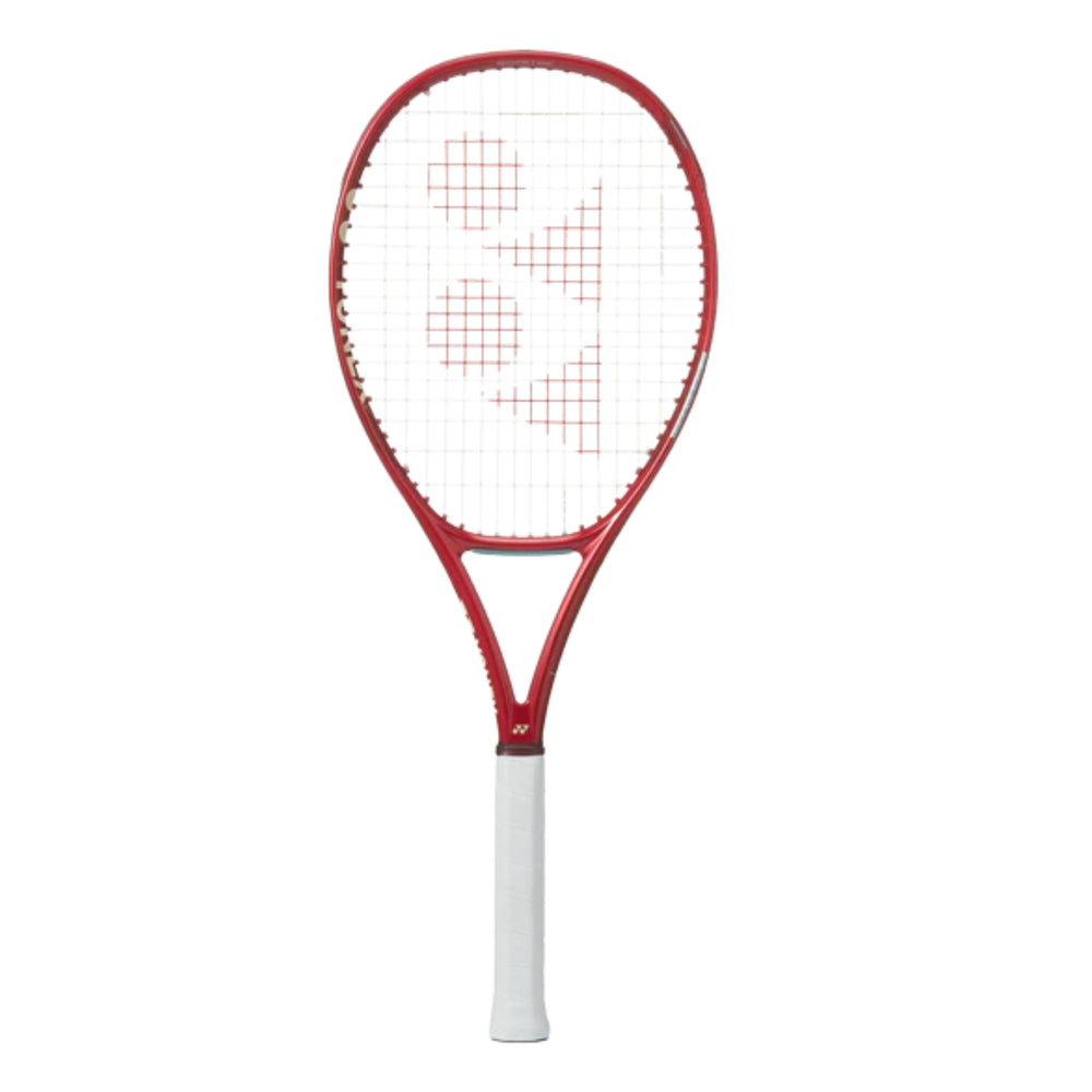 Yonex VCore 100 Unstrung Tennis Racquet | Spin-Enhanced Lightweight Power Frame with ISOMETRIC Technology | Ruby Red - 300 Grams - Best Price online Prokicksports.com